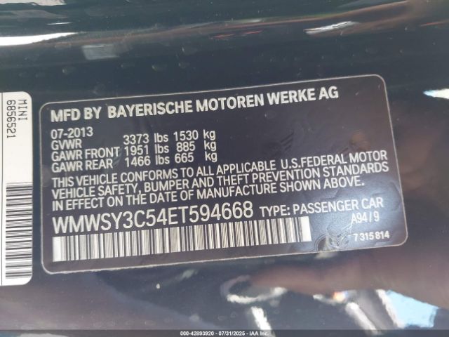 2014 MINI ROADSTER WMWSY3C54ET594668 Photo 8