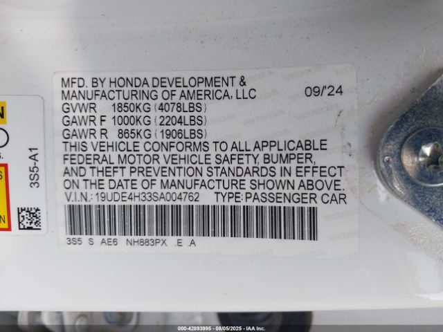 2025 ACURA INTEGRA 19UDE4H33SA004762 Photo 8