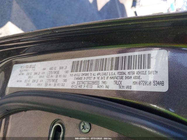 RAM 2500 2016 3C6TR4DT3GG390555 Image 9