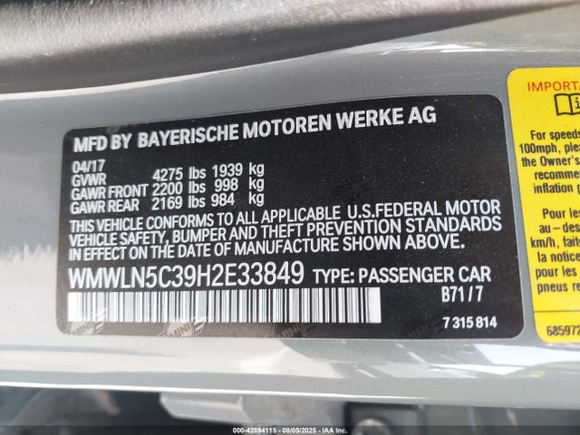 Mini Clubman Cooper 2017 WMWLN5C39H2E33849 Image 9