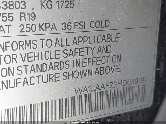 2017 AUDI Q7 WA1LAAF72HD039191 Photo 8