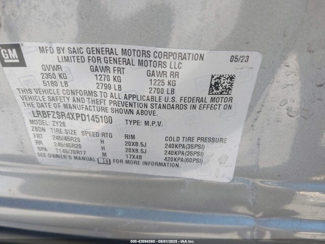 Buick lsy 2023 LRBFZSR4XPD145100 Image 9