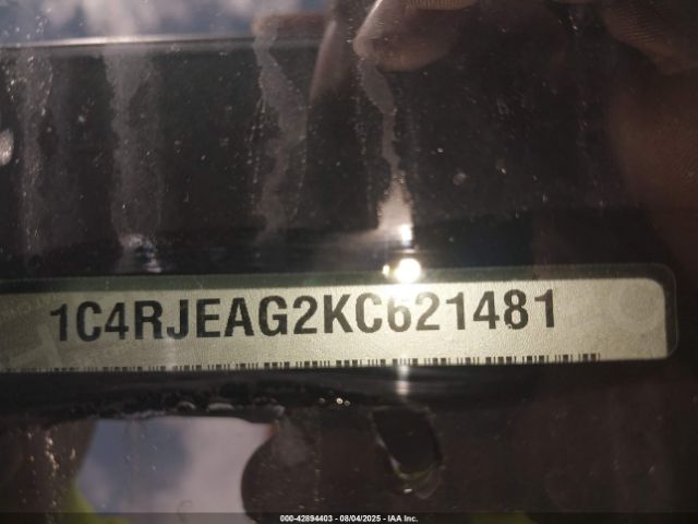 2019 JEEP GRAND CHEROKEE 1C4RJEAG2KC621481 Photo 8