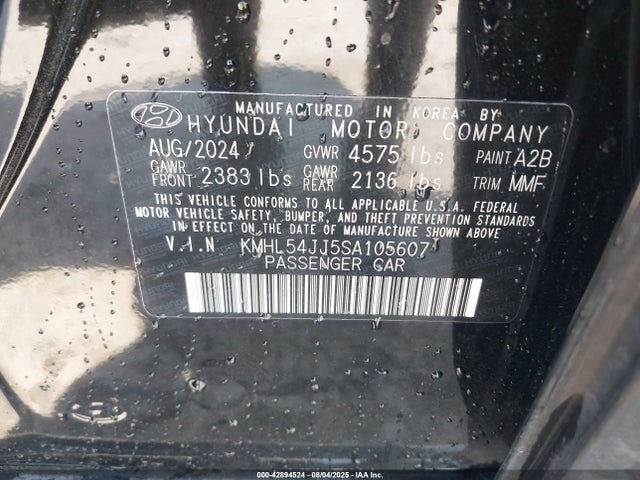 KMHL54JJ5SA105607 Hyundai Sonata Hybrid Limited