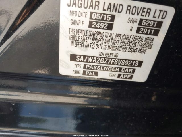 2015 JAGUAR XJ SAJWA2GZ7F8V89213 Photo 8