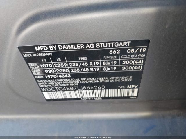 2020 MERCEDES-BENZ GLA 250 WDCTG4EB7LJ666260 Photo 8