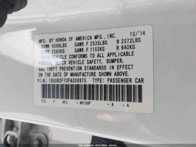 2015 ACURA TLX 19UUB2F70FA009975 Photo 8