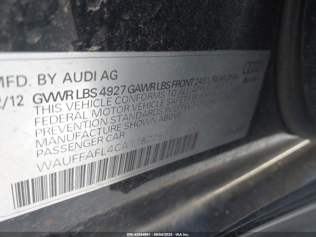2012 AUDI A4 WAUFFAFL4CA118225 Photo 8