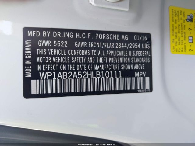 2017 PORSCHE MACAN WP1AB2A52HLB10111 Photo 8