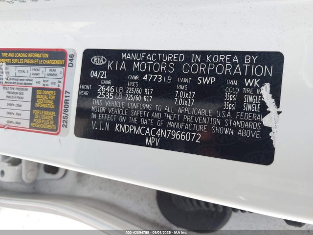 KIA gdi theta-ii 2022 KNDPMCAC4N7966072 Image 9