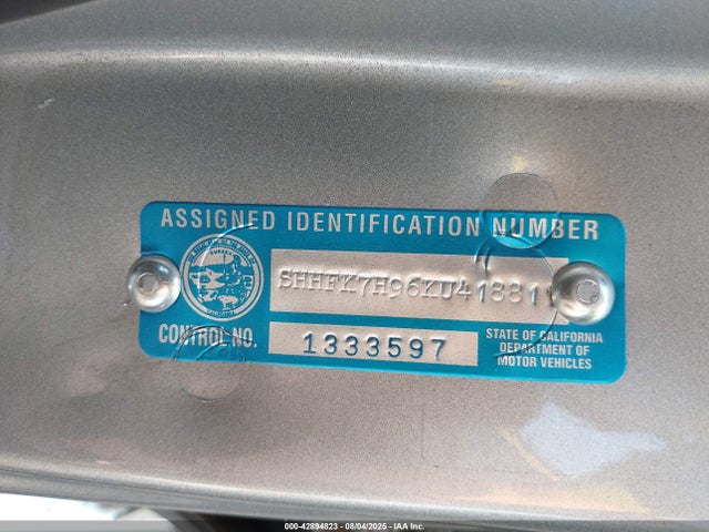 SHHFK7H96KU418811 Honda l15ba