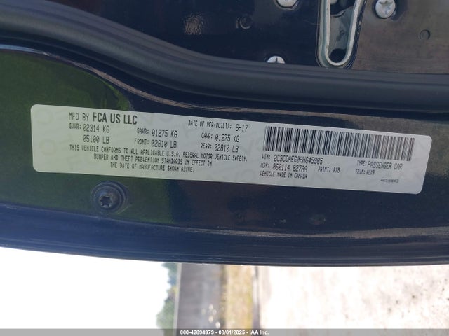 Chrysler 2017 2017 2C3CCAEG0HH645985 Image 9