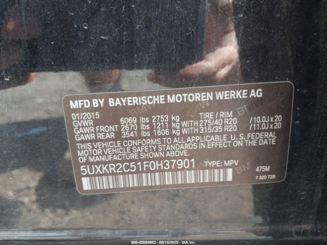2015 BMW X5 5UXKR2C51F0H37901 Photo 8