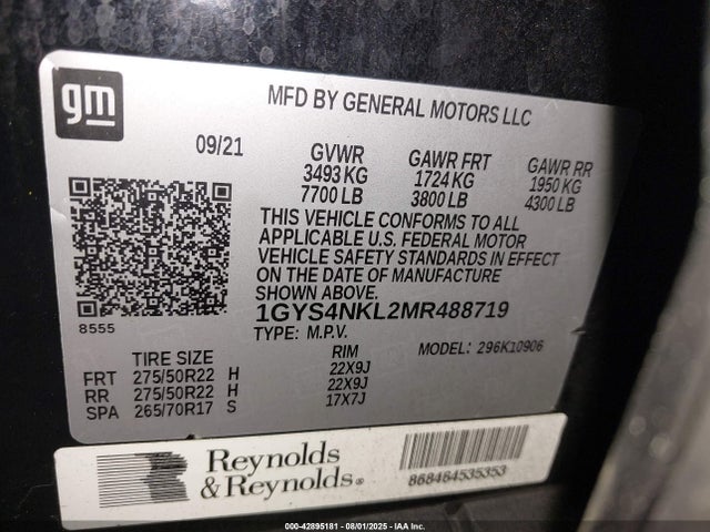 2021 CADILLAC ESCALADE ESV 1GYS4NKL2MR488719 Photo 8