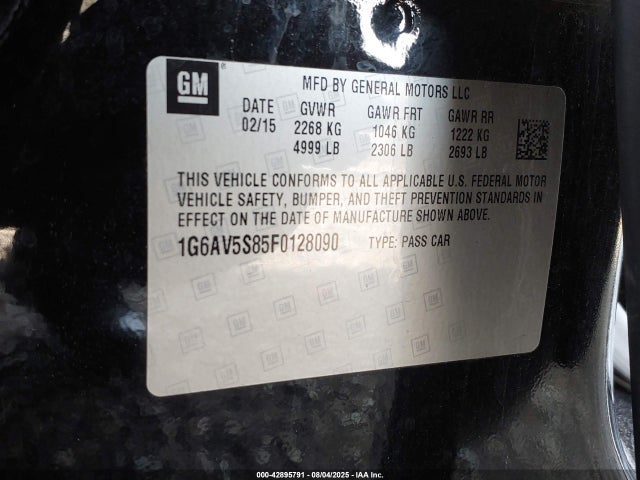 2015 CADILLAC CTS 1G6AV5S85F0128090 Photo 8