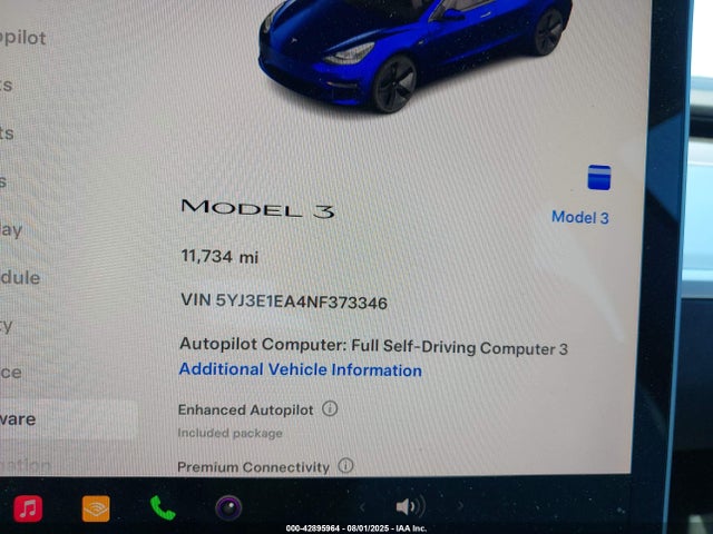 2022 TESLA MODEL 3 5YJ3E1EA4NF373346 Photo 6