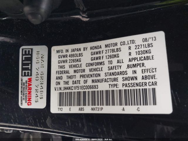 2014 ACURA RLX JH4KC1F51EC006693 Photo 8