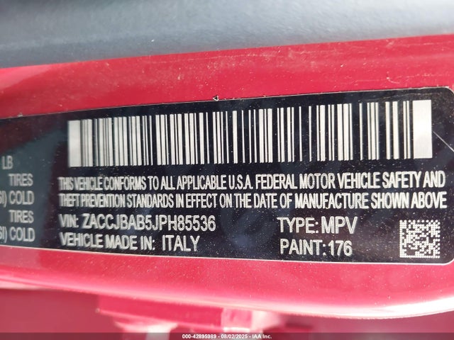 ZACCJBAB5JPH85536 Jeep Renegade