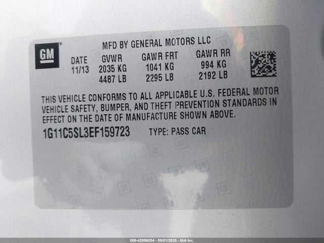 1G11C5SL3EF159723 Chevrolet lkw