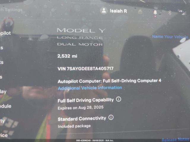 2026 TESLA MODEL Y 7SAYGDEE8TA405717 Photo 6