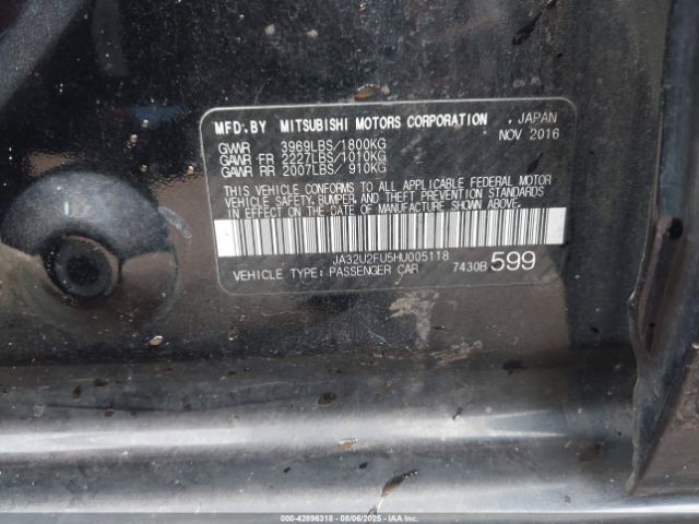 2017 MITSUBISHI LANCER JA32U2FU5HU005118 Photo 8