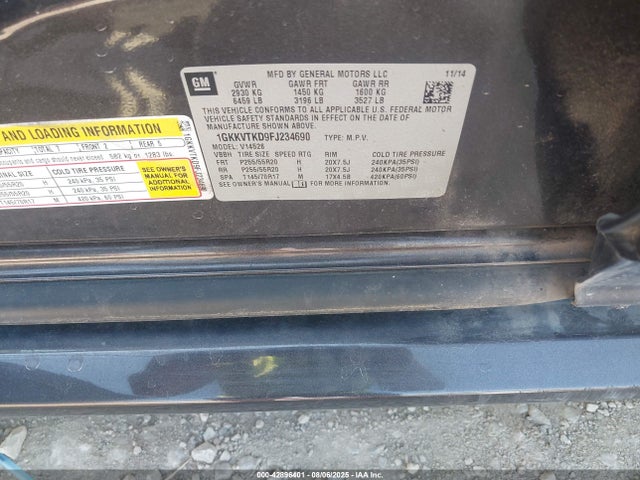 GMC llt 2015 1GKKVTKD9FJ234690 Image 9