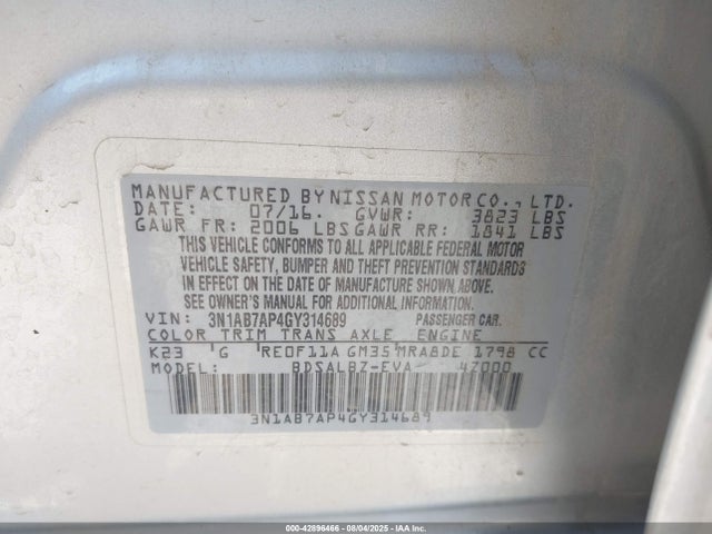 Nissan 2016 2016 3N1AB7AP4GY314689 Image 9