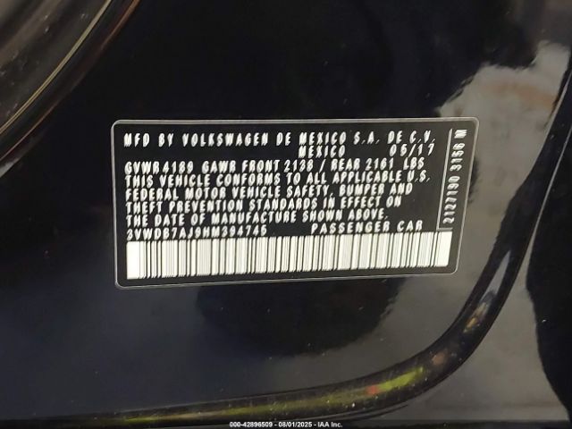 2017 VOLKSWAGEN JETTA 3VWDB7AJ9HM394745 Photo 8