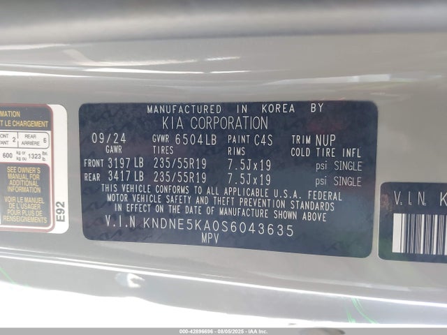 KIA gamma ii + hev 2025 KNDNE5KA0S6043635 Image 9
