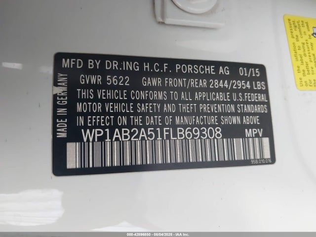 2015 PORSCHE MACAN WP1AB2A51FLB69308 Photo 8