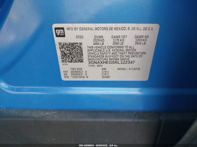 Chevrolet lsd 2024 3GNAXHEG5RL122347 Image 9