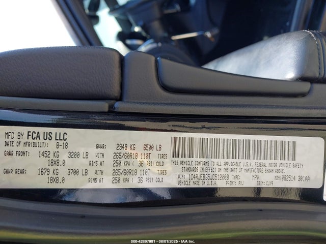 1C4RJEBG5JC512008 Jeep Grand Cherokee