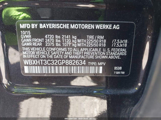 WBXHT3C32GP882634 BMW X1