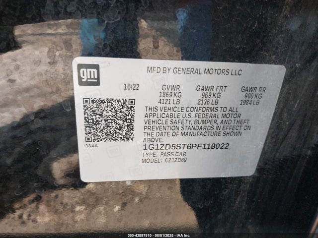 Chevrolet lfv 2023 1G1ZD5ST6PF118022 Image 9