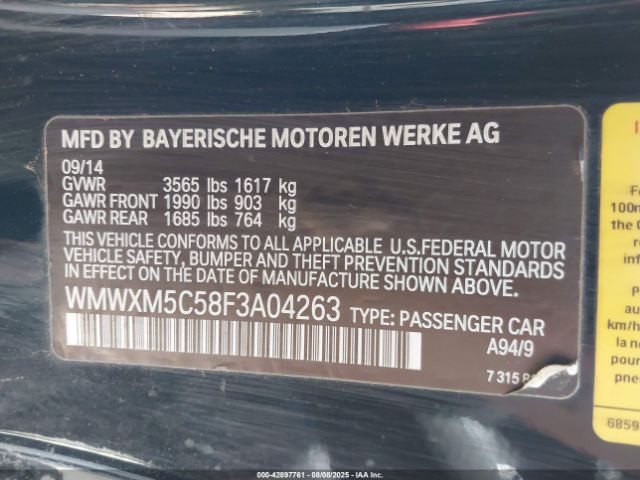 2015 MINI HARDTOP WMWXM5C58F3A04263 Photo 8