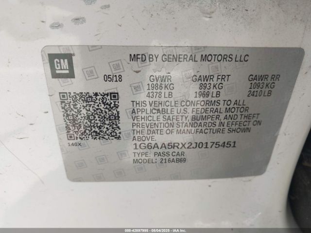 2018 CADILLAC ATS 1G6AA5RX2J0175451 Photo 8