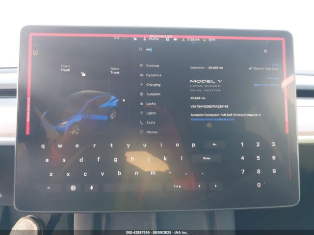 2024 TESLA MODEL Y 7SAYGDEE7RA239148 Photo 6