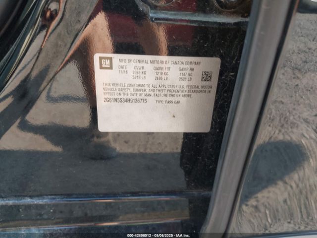 2017 CADILLAC XTS 2G61N5S34H9136775 Photo 8