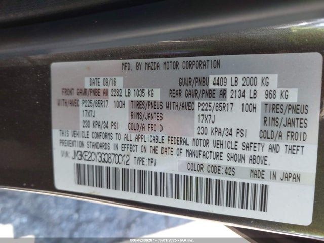 JM3KE2CY3G0870012 Mazda py