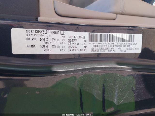 2014 JEEP GRAND CHEROKEE 1C4RJFCM3EC399045 Photo 8