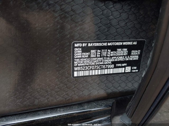 BMW Ix 2025 WB523CF07SCT67998 Image 8