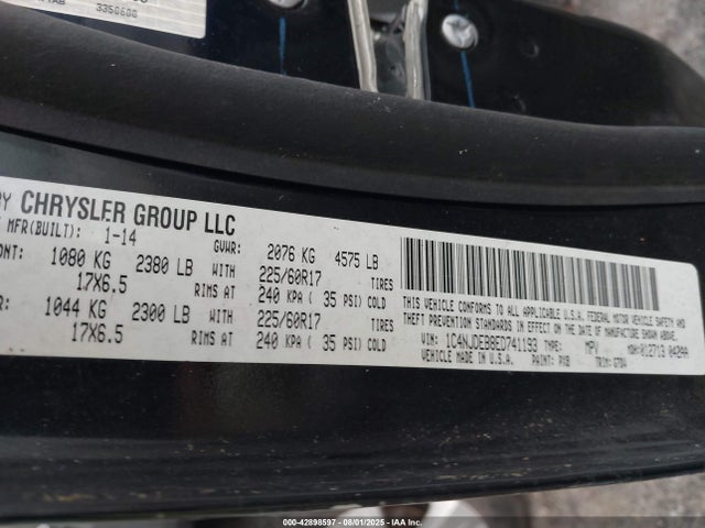 Jeep Compass 2014 1C4NJDEB8ED741193 Image 9