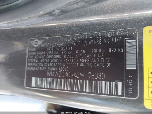 2011 MINI COOPER S COUNTRYMAN WMWZC3C5XBWL78380 Photo 8