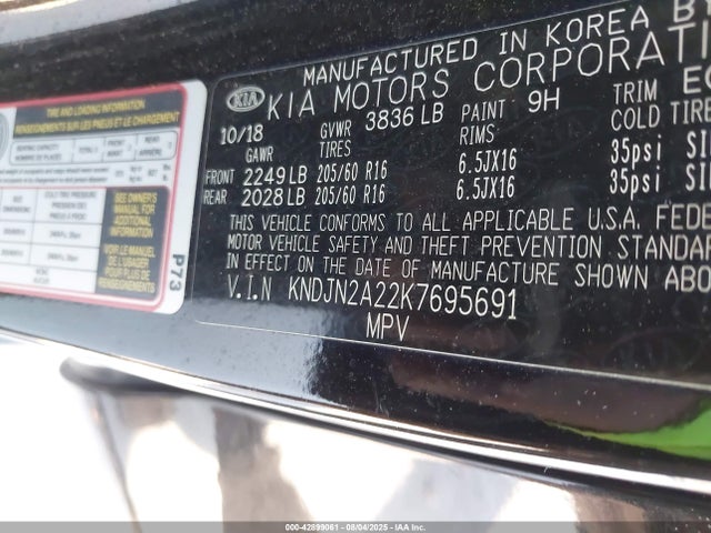 KNDJN2A22K7695691 KIA g gdi