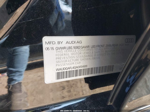 WAUDGAFL4GA000489 Audi S4
