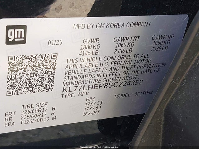 Chevrolet lbp 2025 KL77LHEP8SC224352 Image 9
