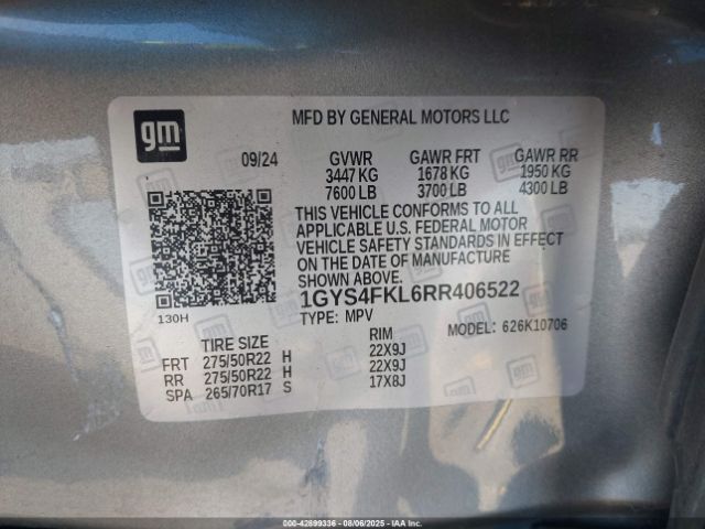 2024 CADILLAC ESCALADE 1GYS4FKL6RR406522 Photo 8