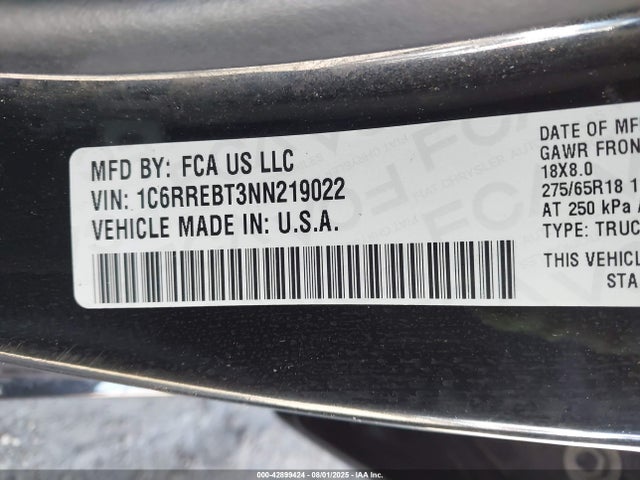 RAM 1500 2022 1C6RREBT3NN219022 Image 9