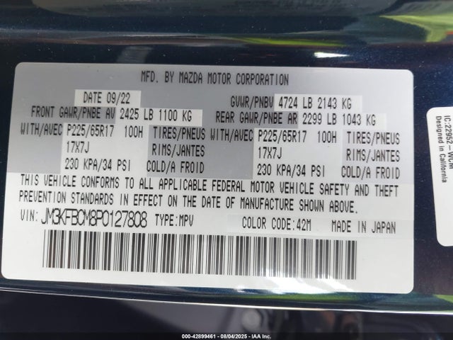 Mazda pyud 2023 JM3KFBCM8P0127808 Image 9