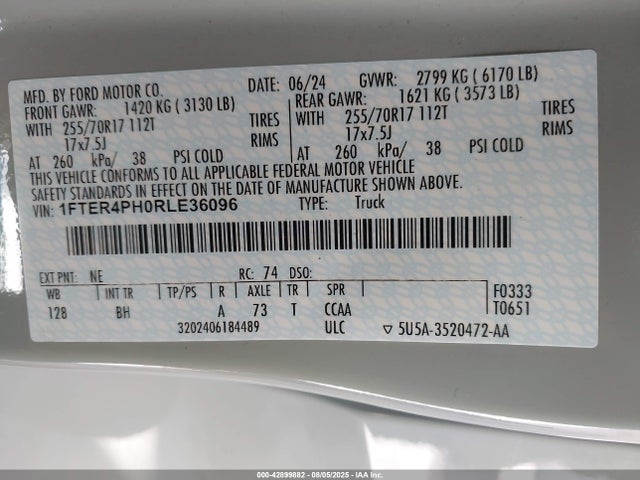 Ford 2024 2024 1FTER4PH0RLE36096 Image 9